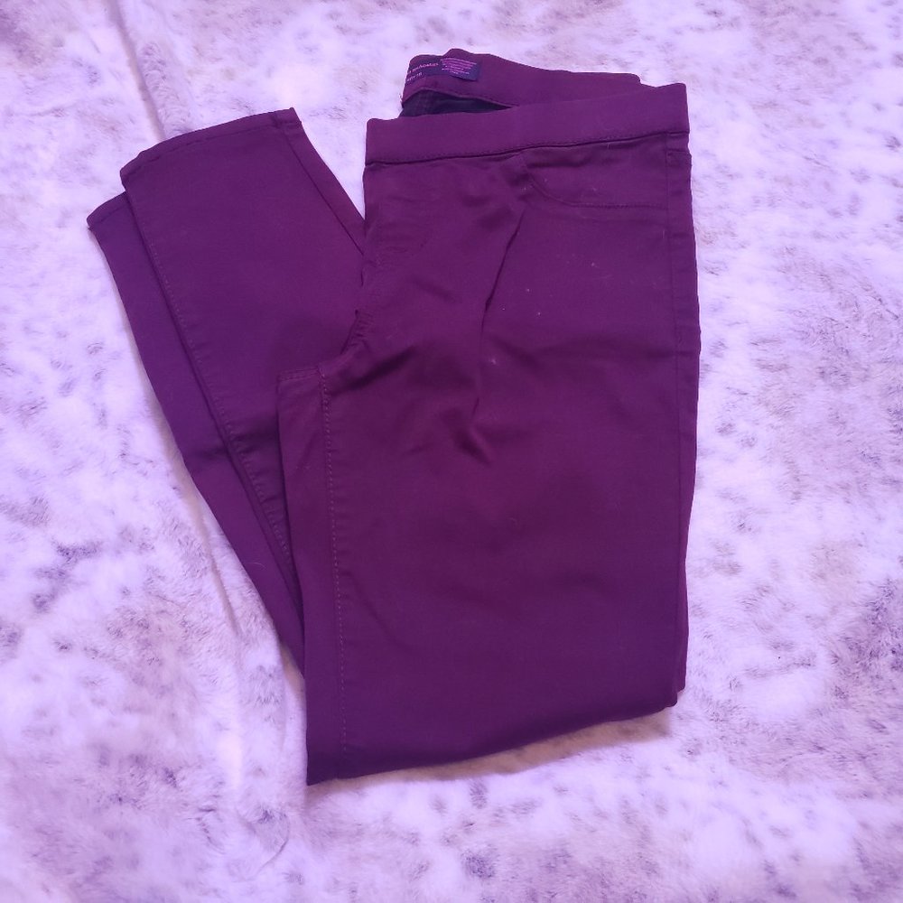 Burgundy Jeggings